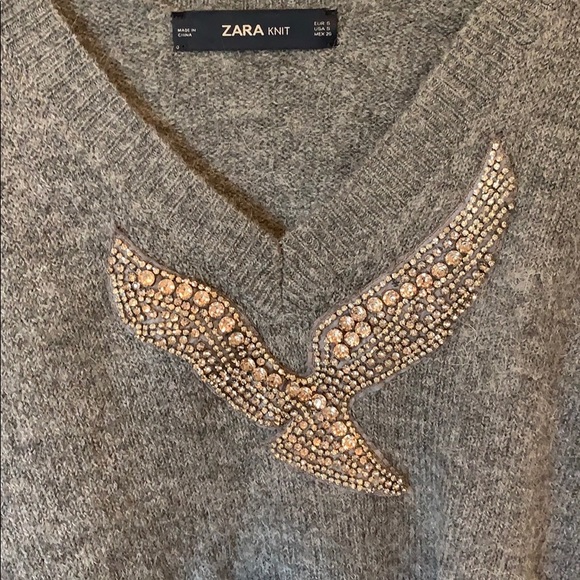 Oversized Grey Zara Sweater - Picture 2 of 3